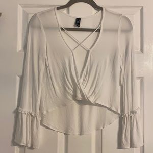 Windsor White Criss Cross Top